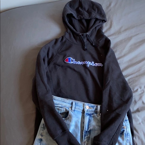 Champion Other - Black champion hoodie